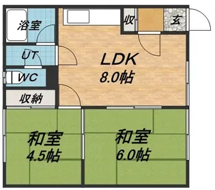 青柳マンションA【201号室】の間取り