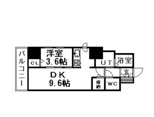 レジディア南1条【10階】の間取り