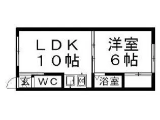 第3山本マンション【3号室】の間取り