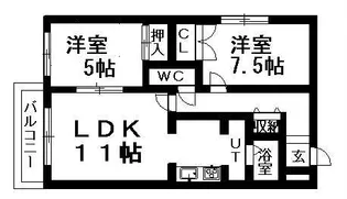 サントノーレ【301号室】の間取り