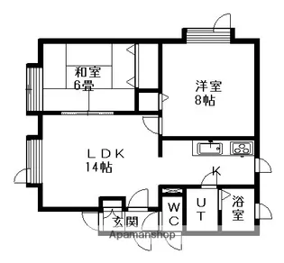 ルマワンティラン【101号室】の間取り