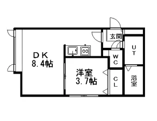 エル・ジェム月寒東【101号室】の間取り