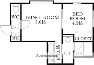 アプレミディ【2階】の間取り