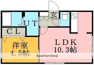 YELL東札幌【102号室】の間取り