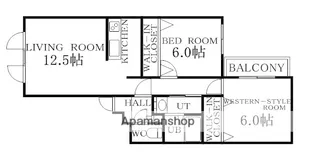 サントアリオデ本通南【1階】の間取り
