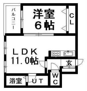 ラルゴ・レジデンス【2階】の間取り