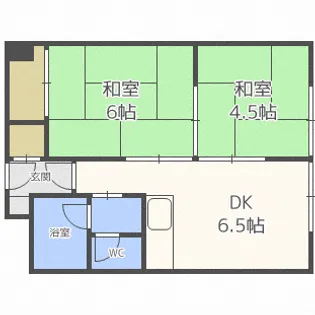 厚別グランドハイツ【2階】の間取り