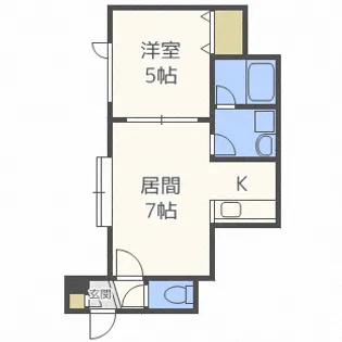 ロアール【102号室】の間取り