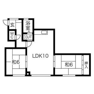 札南マンション【202号室】の間取り
