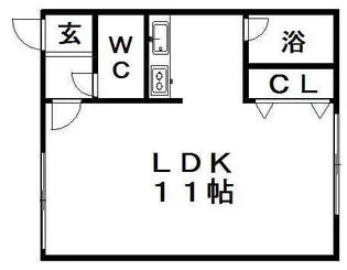 プチフローラK【11号室】の間取り