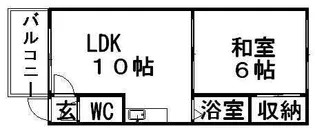 カサデューク白石Ⅰ【302号室】の間取り
