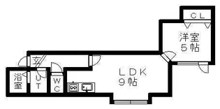 ラ・ティエラ【1階】の間取り