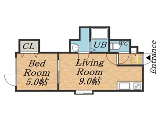 ディパ・ハーティ【106号室】の間取り