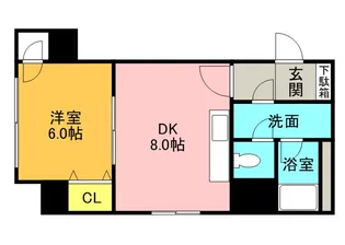 コートロティ大通【1101号室】の間取り
