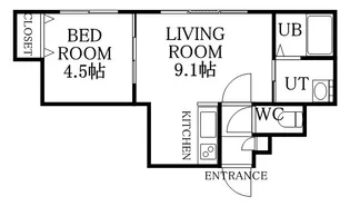 レスティアーナ東札幌【203号室】の間取り