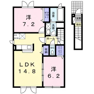 チェリーハイツⅡ【2階】の間取り