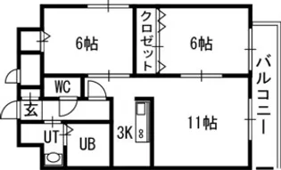 LENNON TERRAZA6ー3【00701号室】の間取り