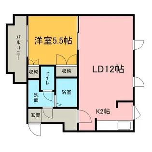 プラザ中島公園【00701号室】の間取り