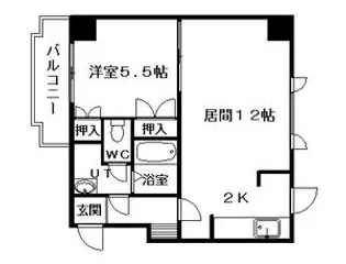 プラザ中島公園【00901号室】の間取り