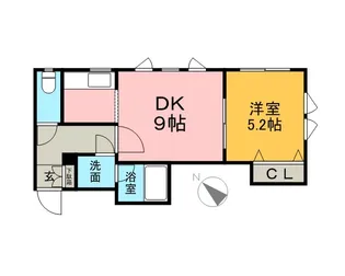 フラップフラット【111号室】の間取り