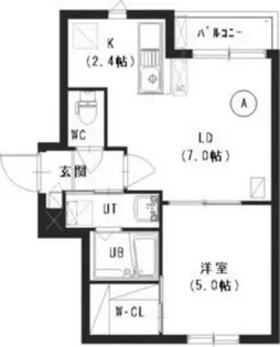 ル・ファール南平岸【5階】の間取り