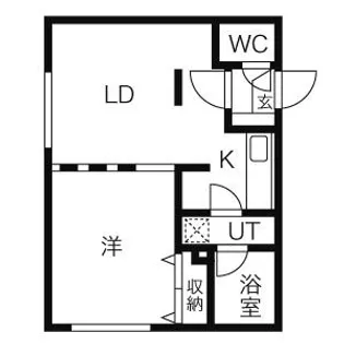 エムプラス山鼻【4階】の間取り