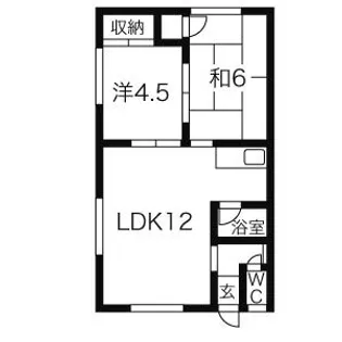 鈴可マンション【2階】の間取り