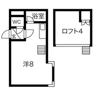 パルメゾン旭町A【102号室】の間取り