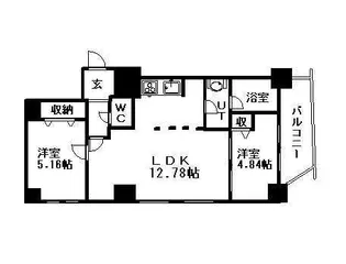 グランカーサ永山公園通 WEST【00201号室】の間取り
