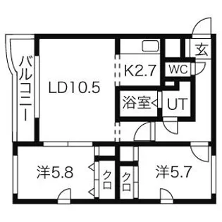 ルシード菊水元町【2階】の間取り
