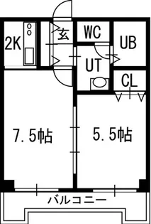 グランカーサ南11条【01006号室】の間取り