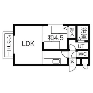 ΑNEXT平和通【101号室】の間取り