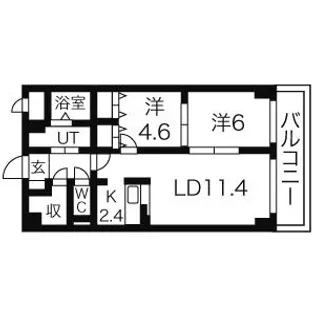 ラフォーレパークヒル【1階】の間取り