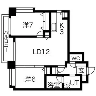 ノヴァ知事公館前【4階】の間取り