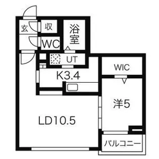 RICHE REVE(リッシュレーヴ)【403号室】の間取り
