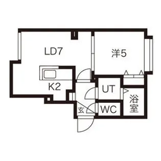 ロイヤルハイアット平岸【4階】の間取り