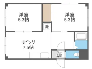 リザーブひばりヶ丘【402号室】の間取り