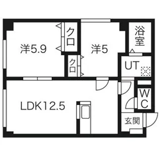 ウィスタリア西岡【3階】の間取り