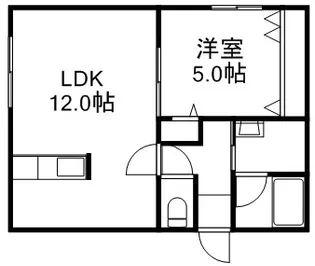 ロージー月寒東【3階】の間取り