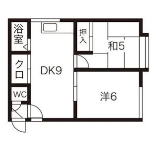 レジデンス平岡【205号室】の間取り