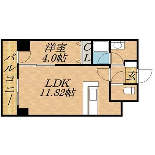 シティコート北1条【7階】の間取り