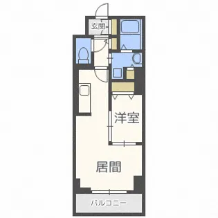 レジディア南1条【6階】の間取り