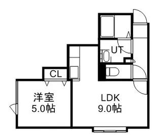 ヴェローチェ【105号室】の間取り