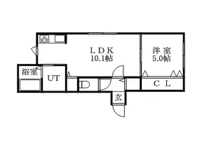 シルフィード東大通り【2階】の間取り