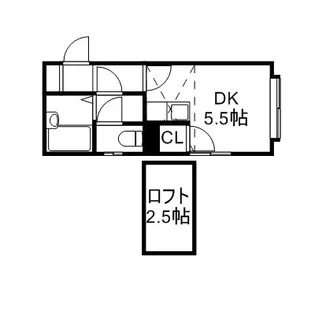 レオパレス南郷7丁目第9【201号室】の間取り