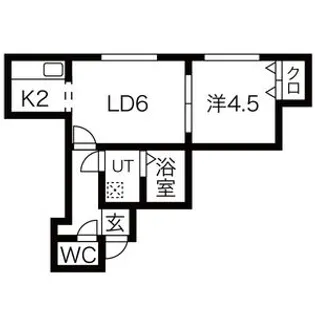 ライフステージ菊水【3階】の間取り