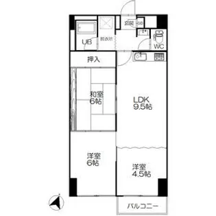 エルカミノ平岸【604号室】の間取り