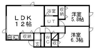 ドリーバーデン澄川【201号室】の間取り