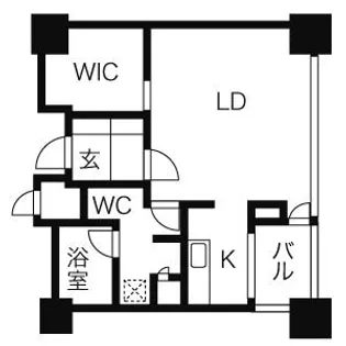 プライムメゾン鴨々川【8階】の間取り
