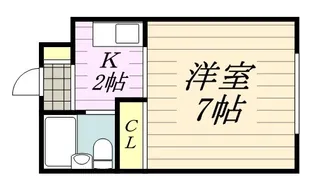 プレザント中村【0110号室】の間取り